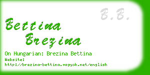 bettina brezina business card